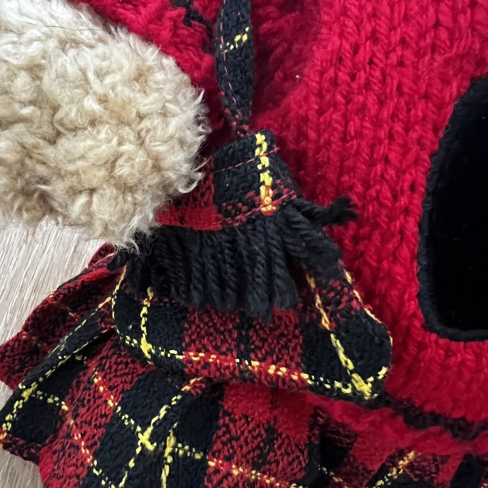Build-a-Bear  14" BABW With Red & Black Plaid Scottie‎ Dog Outfit With Purse - Picture 3 of 10